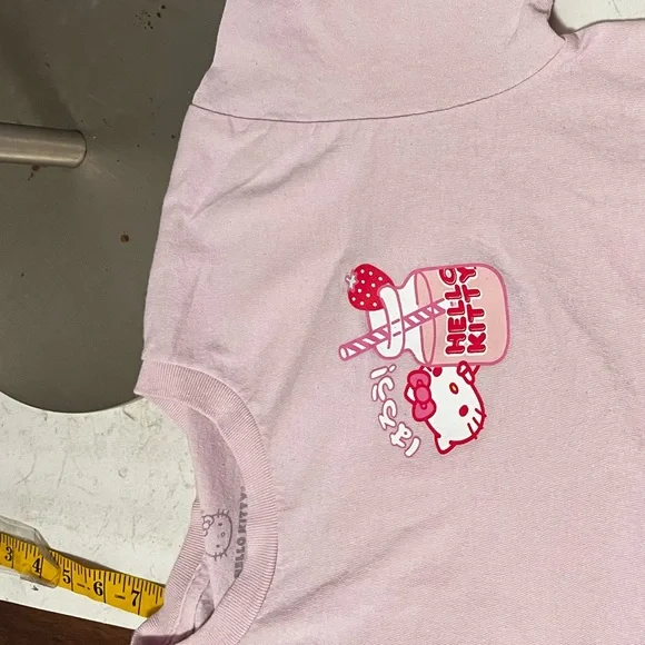 Hello Kitty Strawberry milk T-Shirt retro 90’s Y2K kawaii - Picture 6 of 15